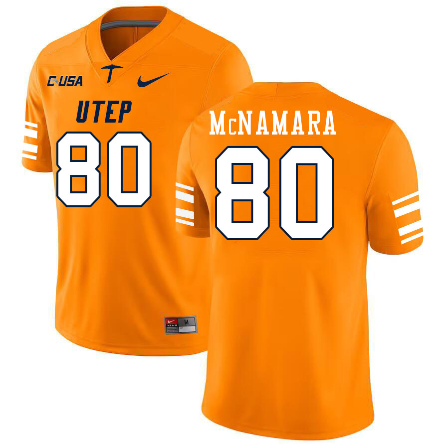 Men-Youth #80 Kyle McNamara UTEP Miners 2023 College Football Jerseys Stitched-Orange
